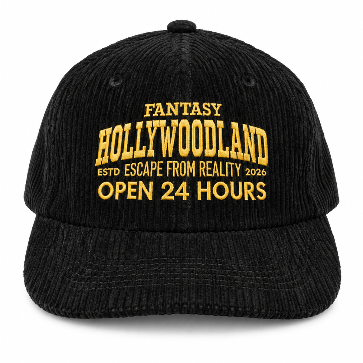 "Black Corduroy" Hat